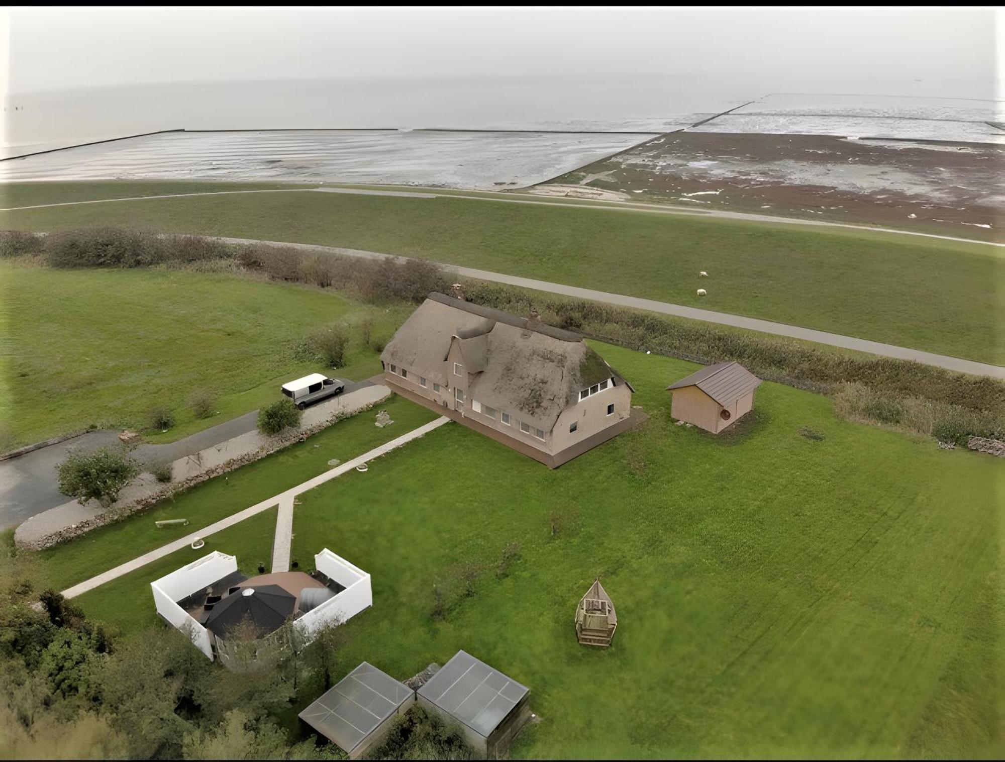 Deichhaus Bullerbue Dagebuell Villa Exteriör bild