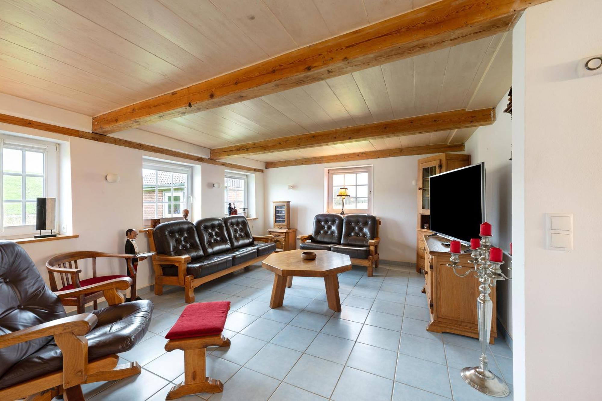 Deichhaus Bullerbue Dagebuell Villa Exteriör bild